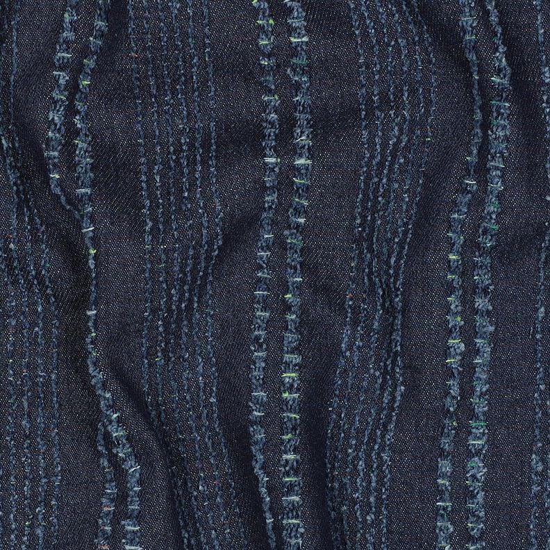 Jeansstoff Streifen & bunte Sprenkel &ndash; marineblau,  image number 2