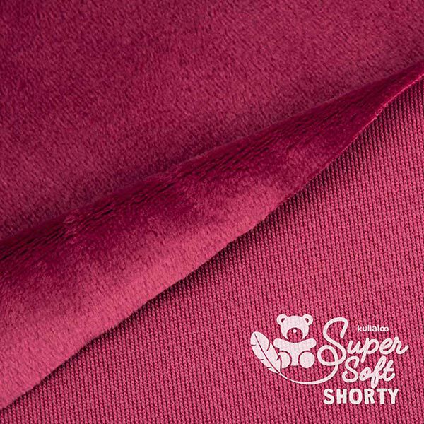 Plüsch SuperSoft SHORTY [ 1 x 0,75 m | 1,5 mm ] - bordeauxrot | Kullaloo