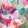 Strukturstoff Stretch Aquarellblüten Digitaldruck – lavendel/pfirsichorange,  thumbnail number 2