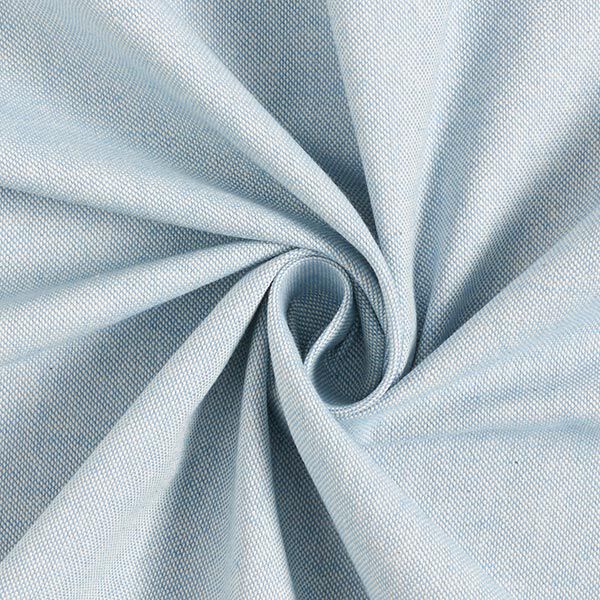 Dekostoff Halbpanama Chambray recycelt – hellblau/natur | Reststück 100cm