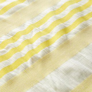 Viskosejersey gecrashed – weiss/zitronengelb, 