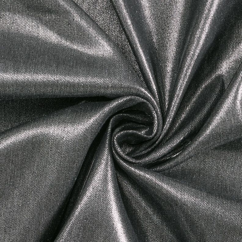 Denim Stretch Metallic – schwarz/silber metallic,  image number 1
