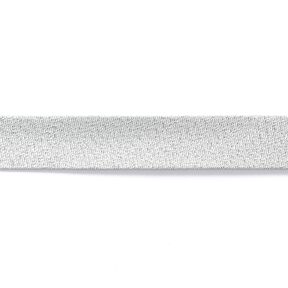 Schrägband Metallic [20 mm] – silber metallic, 