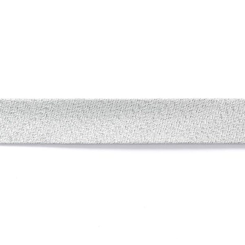 Schrägband Metallic [20 mm] – silber metallic,  image number 2