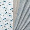 Dekostoff Halbpanama Tiere im Eis – babyblau/weiss,  thumbnail number 5