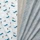 Dekostoff Halbpanama Tiere im Eis – babyblau/weiss,  thumbnail number 5