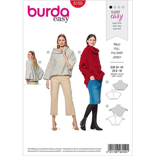 Pullover | Burda 6150 | 34-44, image number 1