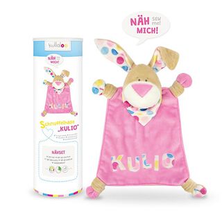 Näh-Set Schnuffeltuch Hase „Kulio“  - rosa | Kullaloo, 