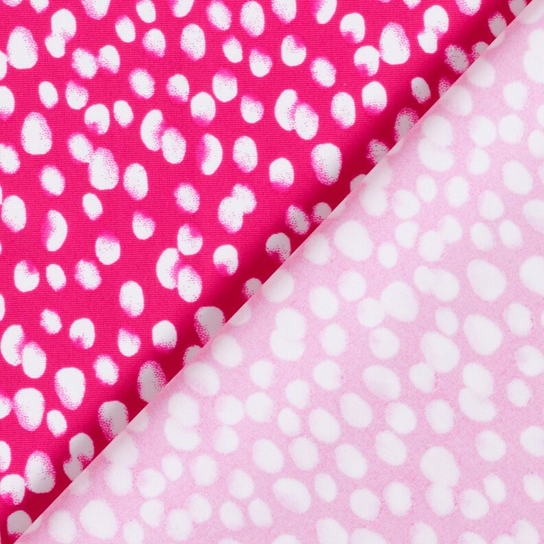Badeanzugstoff Mini Tupfen – intensiv pink/weiss,  image number 4