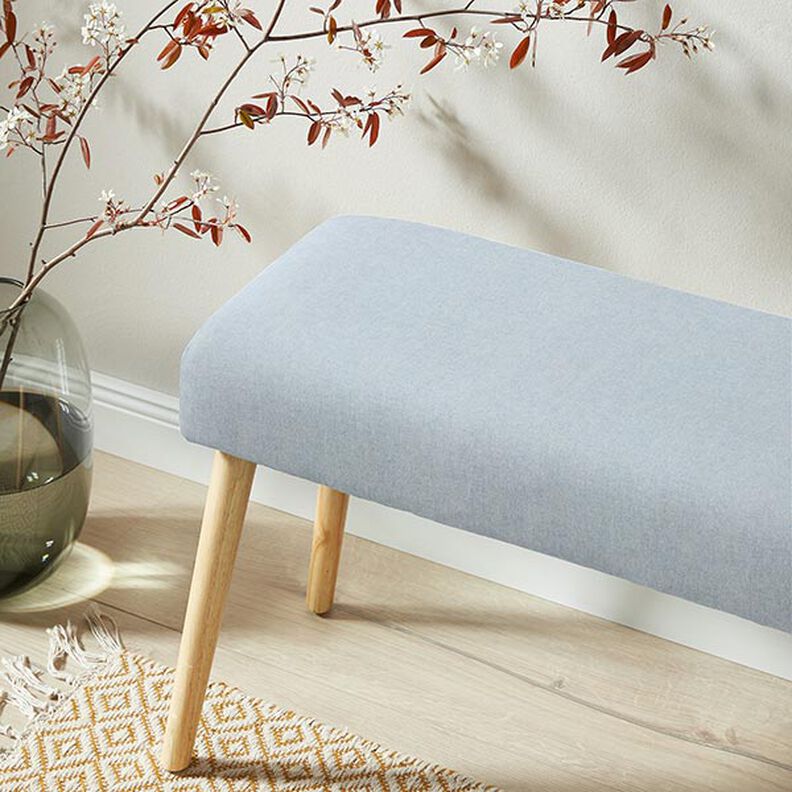 Dekostoff Halbpanama Chambray recycelt – hellblau/natur,  image number 6