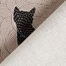 Dekostoff Halbpanama Katzen – schwarz,  thumbnail number 4
