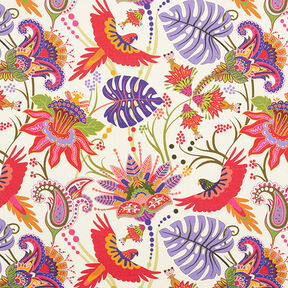 Outdoorstoff Canvas Flora und Fauna – rot, 