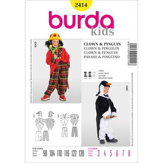 Pinguin / Clown | Burda 2414 | 98-128, 