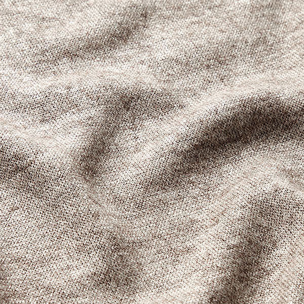 Strickstoff Viskose-Mix Melange – cashew | Reststück 100cm