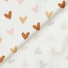 Baumwolljersey Glitzer Herzchen – elfenbein,  thumbnail number 4
