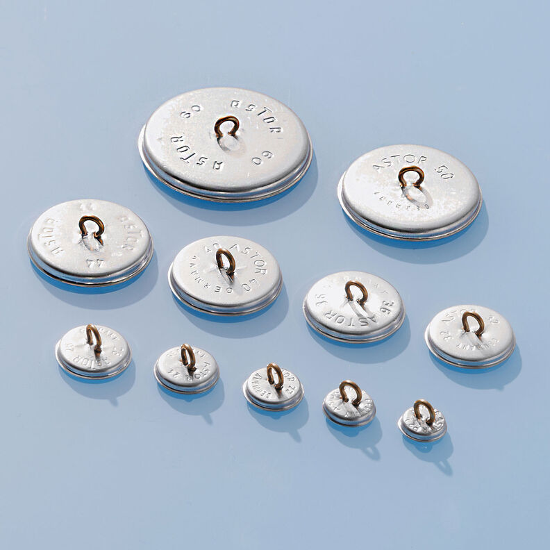 Bezogener Knopf Reflex – silber,  image number 4