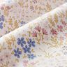 Beschichtete Baumwolle bunte Blumenwiese – weiss/pastellviolett,  thumbnail number 3
