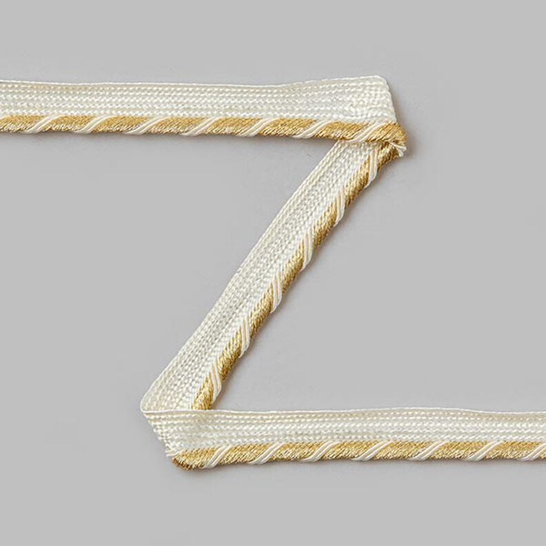 Paspelband - creme/gold, image number 1