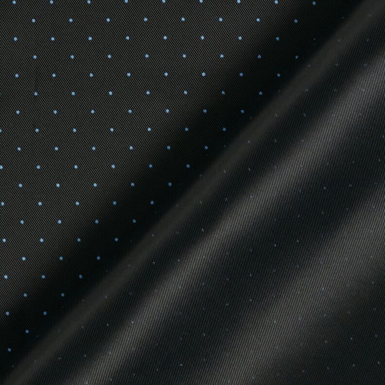 Futterstoff kleine Punkte – schwarz/hellblau,  image number 3