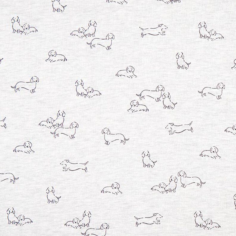 Sweatshirt angeraut Hunde Melange – wollweiss,  image number 1