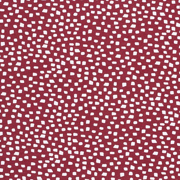 GOTS Baumwolljersey unregelmäßige Kästchen | by Poppy – beere | Reststück 100cm