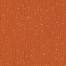 Baumwoll Musselin verstreute Goldtupfen – terracotta/gold,  thumbnail number 1