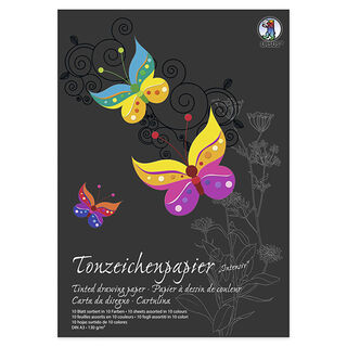 Tonpapier-Block A3 [130g/m²], 10 Blatt, 