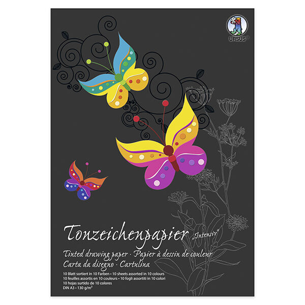 Tonpapier-Block A3 [130g/m²], 10 Blatt,  image number 1