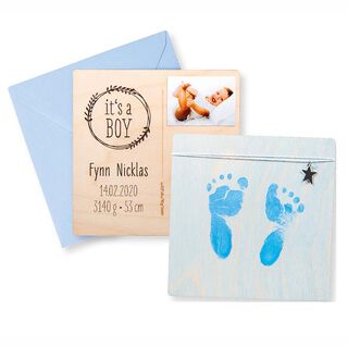 Abdruckset Baby | Rayher – hellblau, 