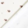 GOTS French Terry Sommersweat kleine Igel Digitaldruck – elfenbein,  thumbnail number 4