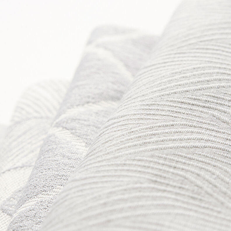 Dekostoff Jacquard Wellenlinien – hellgrau, image number 6