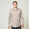 Hemdenstoff feines Karo – beige/marineblau,  thumbnail number 6
