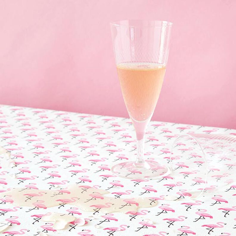 Beschichtete Baumwolle Flamingo – wollweiss,  image number 5