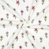 Waffeljersey Blumen | Poppy Fabrics – elfenbein/apricot,  thumbnail number 3