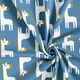 Bio-Baumwolljersey Giraffen – jeansblau – Muster,  thumbnail number 3