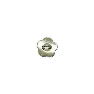 Knopf 2-Loch Blume  – mint, 