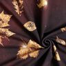 French Terry goldener Herbst | Glitzerpüppi – burgunder/gold,  thumbnail number 3