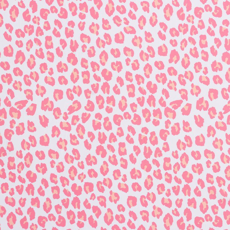 Badeanzugstoff Leoprint – weiss/rosa,  image number 1