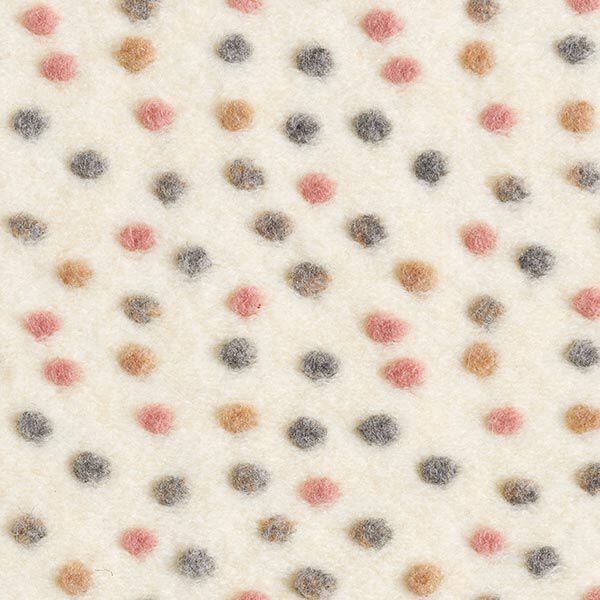Wollstrick bunte Noppen – wollweiss, image number 1