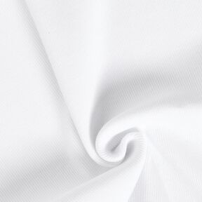 2x2 Bündchen Uni – weiss, 