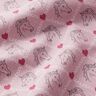Baumwollstoff Cretonne Pferde und Herzen rosa – rosa,  thumbnail number 2