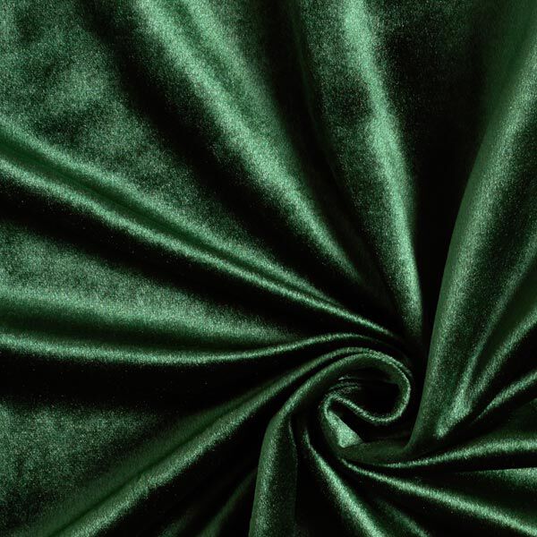 Dekostoff Samt – dunkelgrün | Reststück 100cm