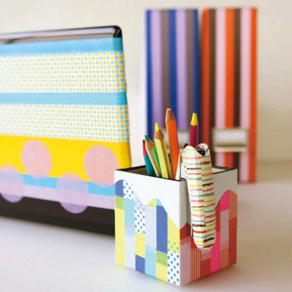 Washi Tape Streifen 1 – silber/weiss | Masking Tape, image number 4