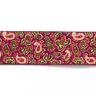 Gummiband Paisley [ 3,5 cm ] – himbeerrot/grün,  thumbnail number 1