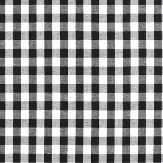 Baumwollstoff Vichy - 1 cm – schwarz, 