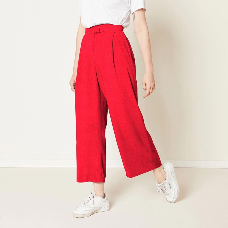 Leinenstoff Ramie-Mix medium – karminrot,  image number 5