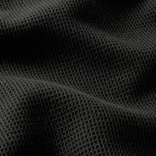 Waffelpiqué Mini – schwarz, 