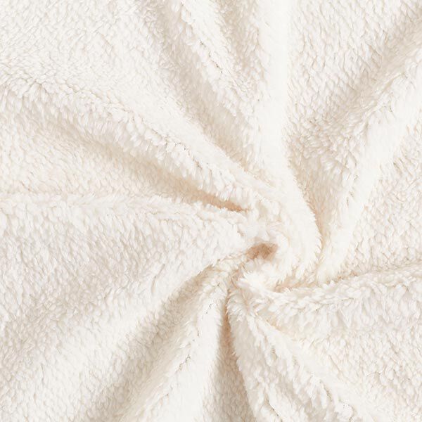 Kunstfell Kuschelteddystoff – wollweiss