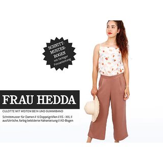 FRAU HEDDA Culotte mit weitem Bein und Gummibund | Studio Schnittreif | XS-XXL, 