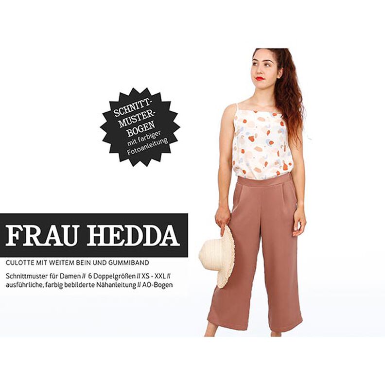 FRAU HEDDA Culotte mit weitem Bein und Gummibund | Studio Schnittreif | XS-XXL,  image number 1